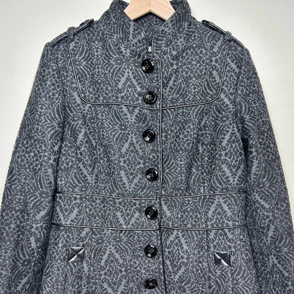 Steve Madden Gray Wool Blend Coat Size  M - Picture 2 of 12